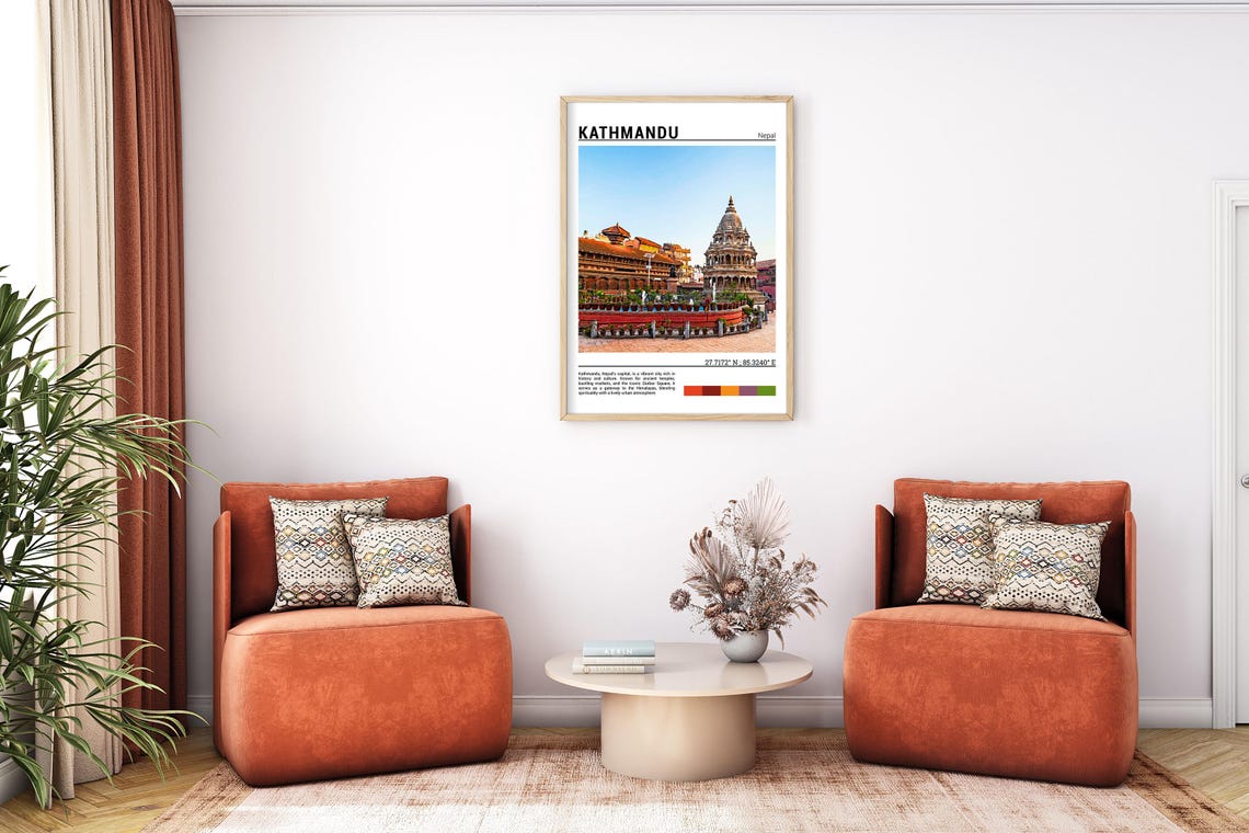 Kathmandu Nepal Durbar Square Ancient Temples Himalayan Capital Poster - Image 7