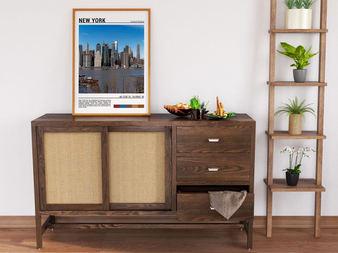 New York City Manhattan Skyline Waterfront Towers Day Poster - Image 6