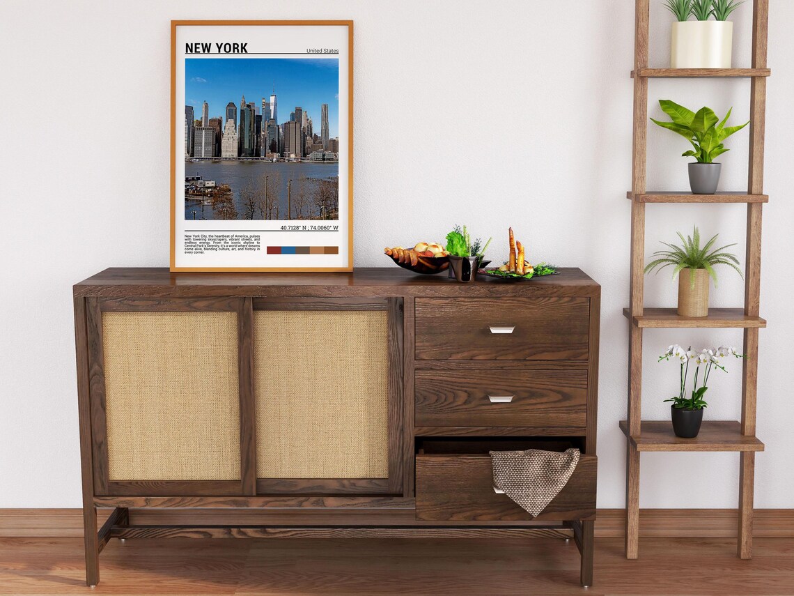 New York Print New York Poster Print New York Travel Gift New York Travel Poster New York Usa - Image 6