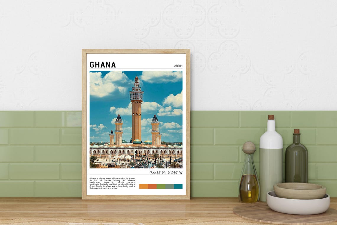 Ghana Print Ghana Poster Ghana Wall Art Ghana Travel Ghana Art Print Ghana Photo Africa Artwork - Image 3