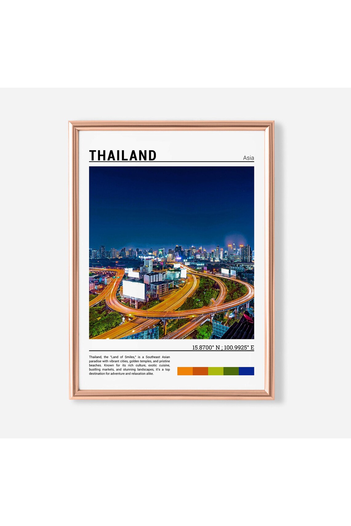 Thailand Poster Print Thailand Wall Art Thailand Travel Gift Thailand Poster Thailand Photo Thailandasia