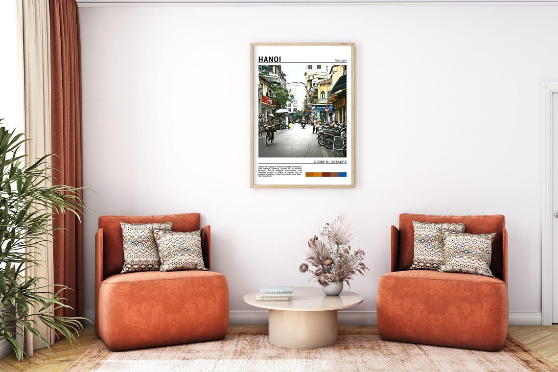 Hanoi Print Hanoi Poster Hanoi Wall Art Hanoi Travel Hanoi Art Print Hanoi Photo Hanoi Art Vietnam Artwork - Image 7