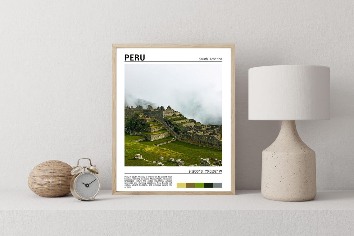 Peru Print Peru Poster Peru Wall Art Peru Travel Peru Art Print Peru Photo Peru Artwork - Image 2