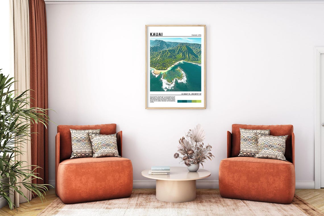 Kauai Hawaii Wall Art Kauai Hawaii Travel Poster Kauai Hawaii Photo Kauai Hawaii Print Kauai Hawaii Decor Hawaii Usa - Image 7