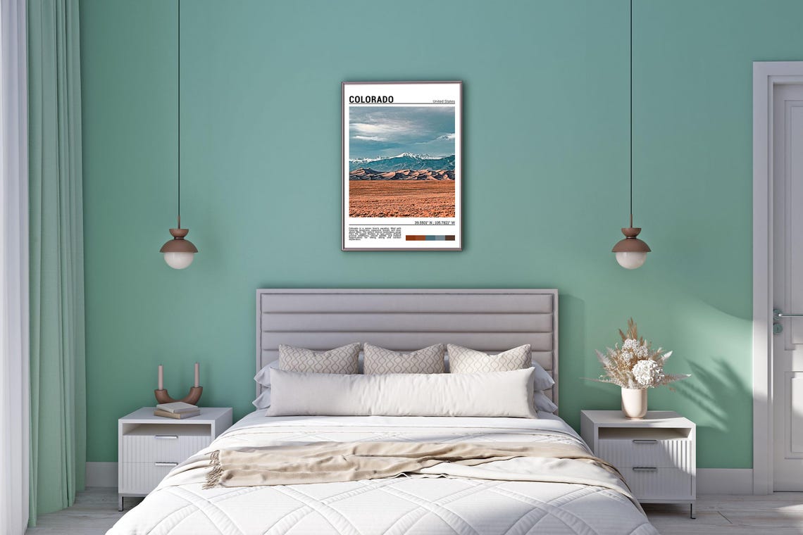 Colorado Great Sand Dunes Against Snowy Peaks Landscape Poster - Image 5