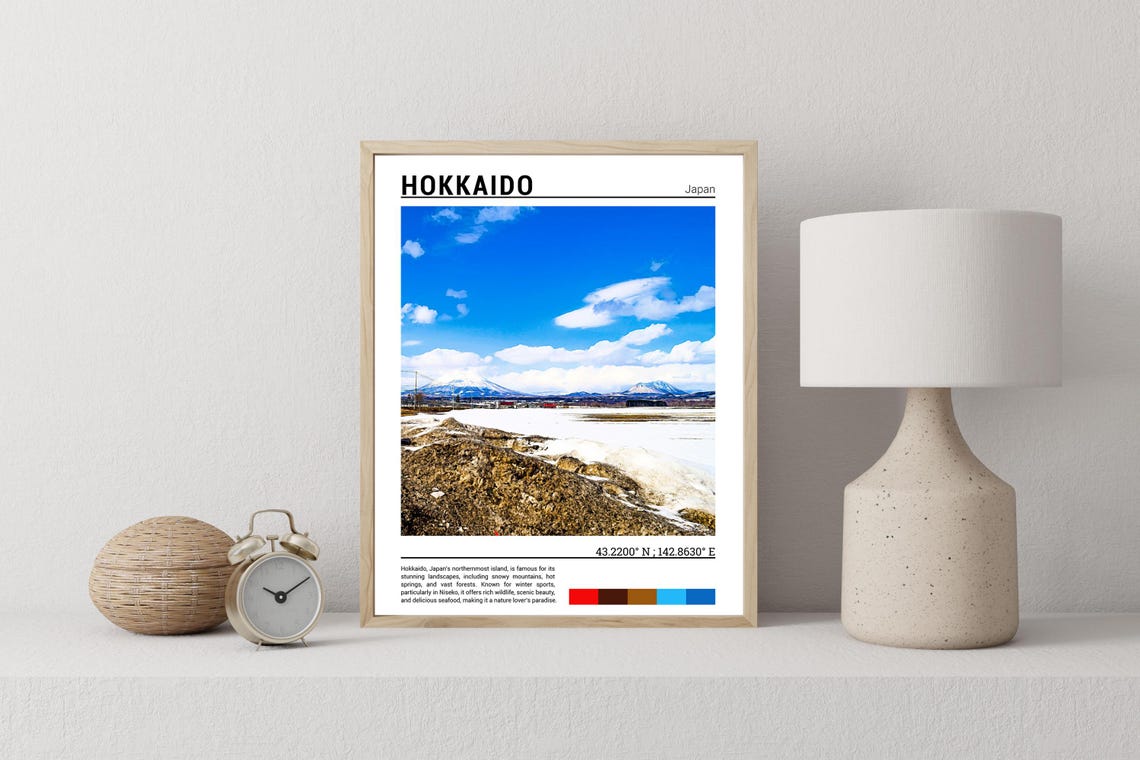 Hokkaido Print Hokkaido Poster Hokkaido Wall Art Hokkaido Travel Hokkaido Artwork Hokkaido Photo Hokkaido Japan - Image 2