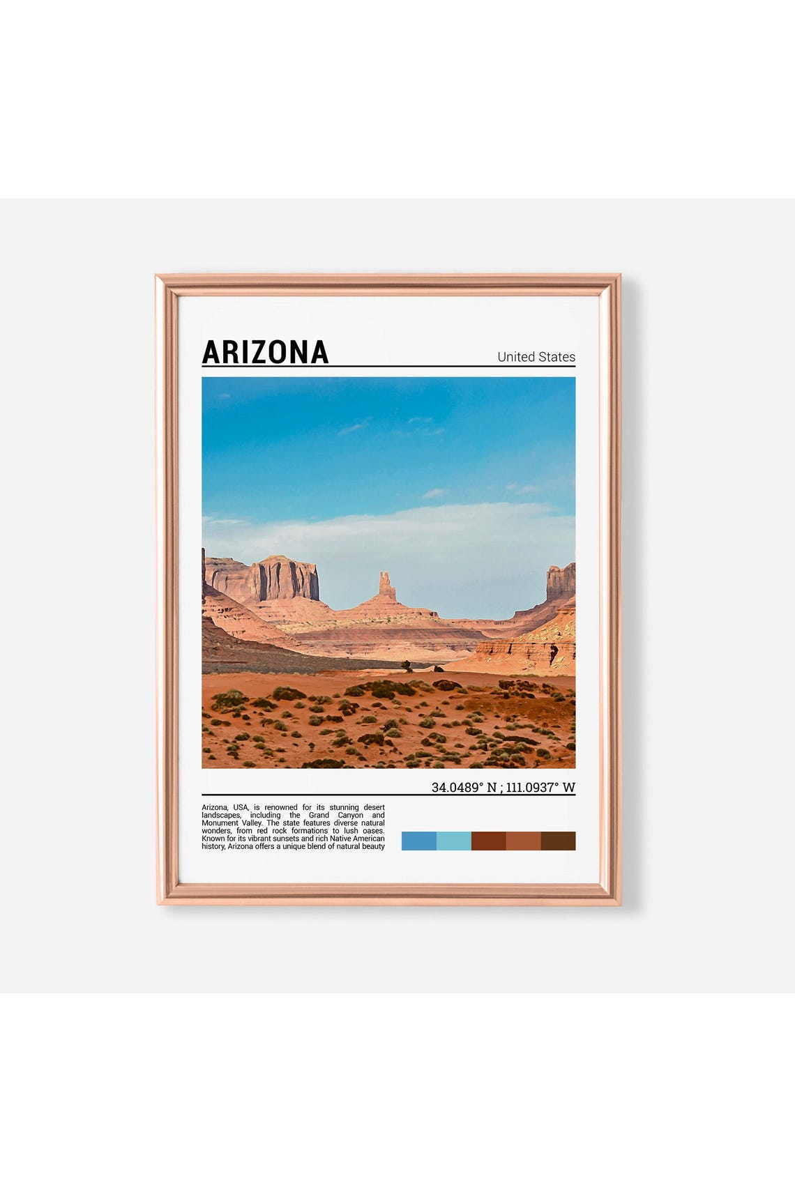 Arizona Wall Art Arizona Poster Print Arizona Photo Arizona Usa Poster Print Arizona Decor Arizona Poster Arizona Usa Decor