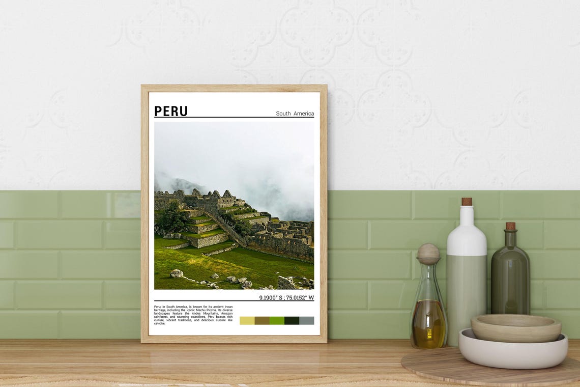 Peru Print Peru Poster Peru Wall Art Peru Travel Peru Art Print Peru Photo Peru Artwork - Image 3