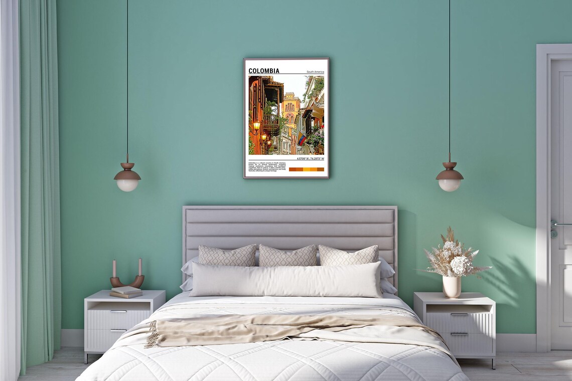Colombia Travel Poster, South America Wall Art Print - Image 5