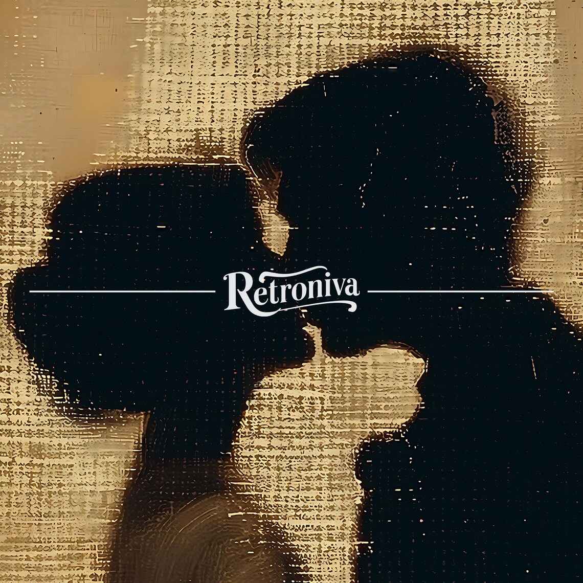 Antique Kissing Couple Vintage Love Art Print - Image 6