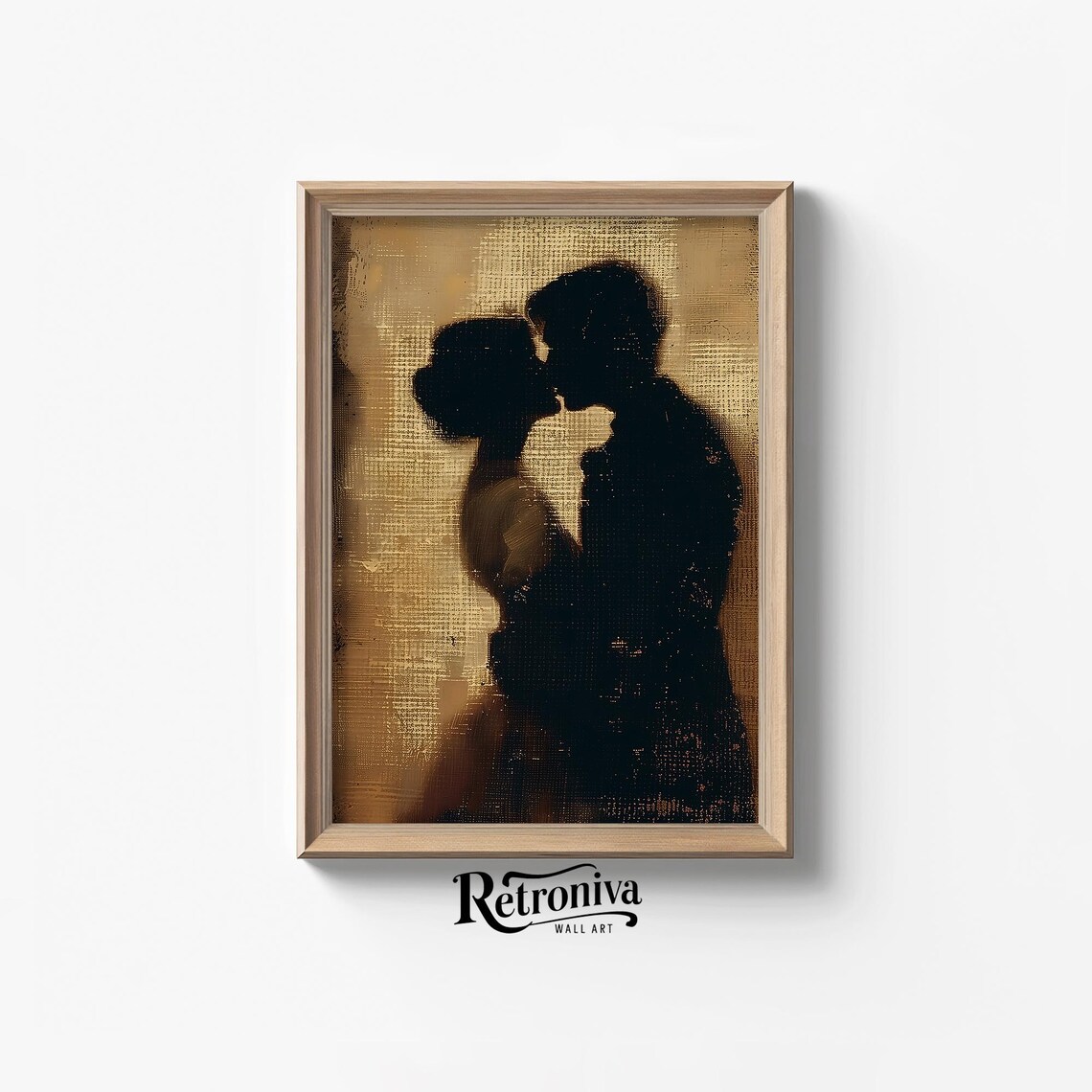 Antique Kissing Couple Vintage Love Art Print - Image 7