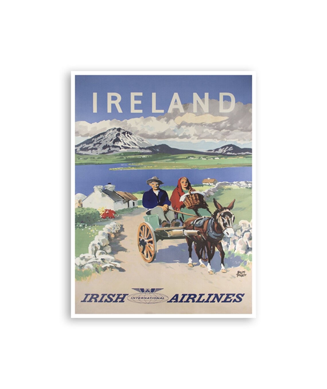 Ireland Travel Poster, Irish Wall Art Print
