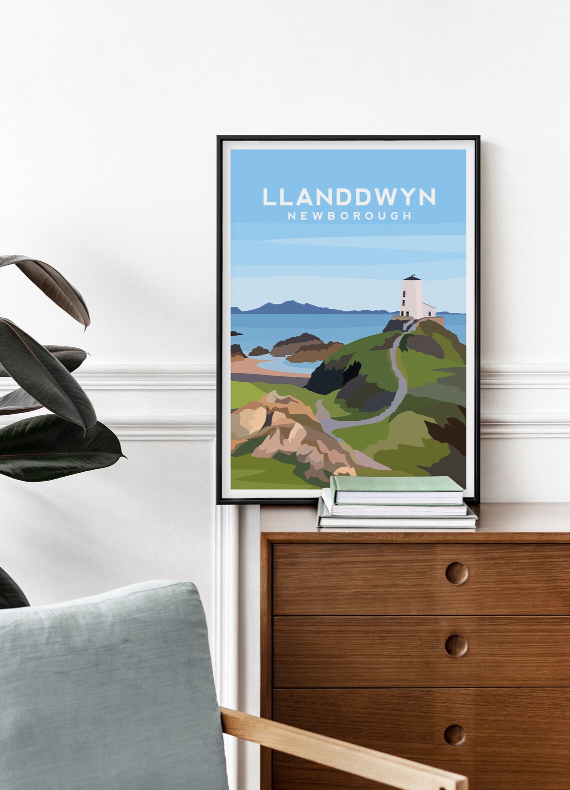 Llanddwyn Newborough, Anglesey Coastal Art Print - Image 2