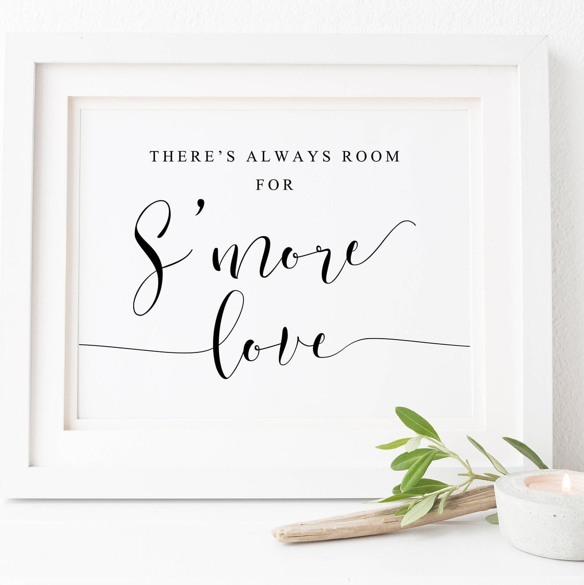 There Is Always Room for Smore Love Wedding Smores Sign Poster