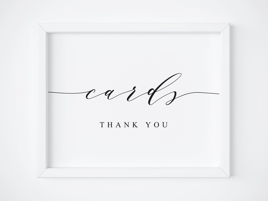 Cards and Gifts Wedding Sign, Wedding Decor Art Print
