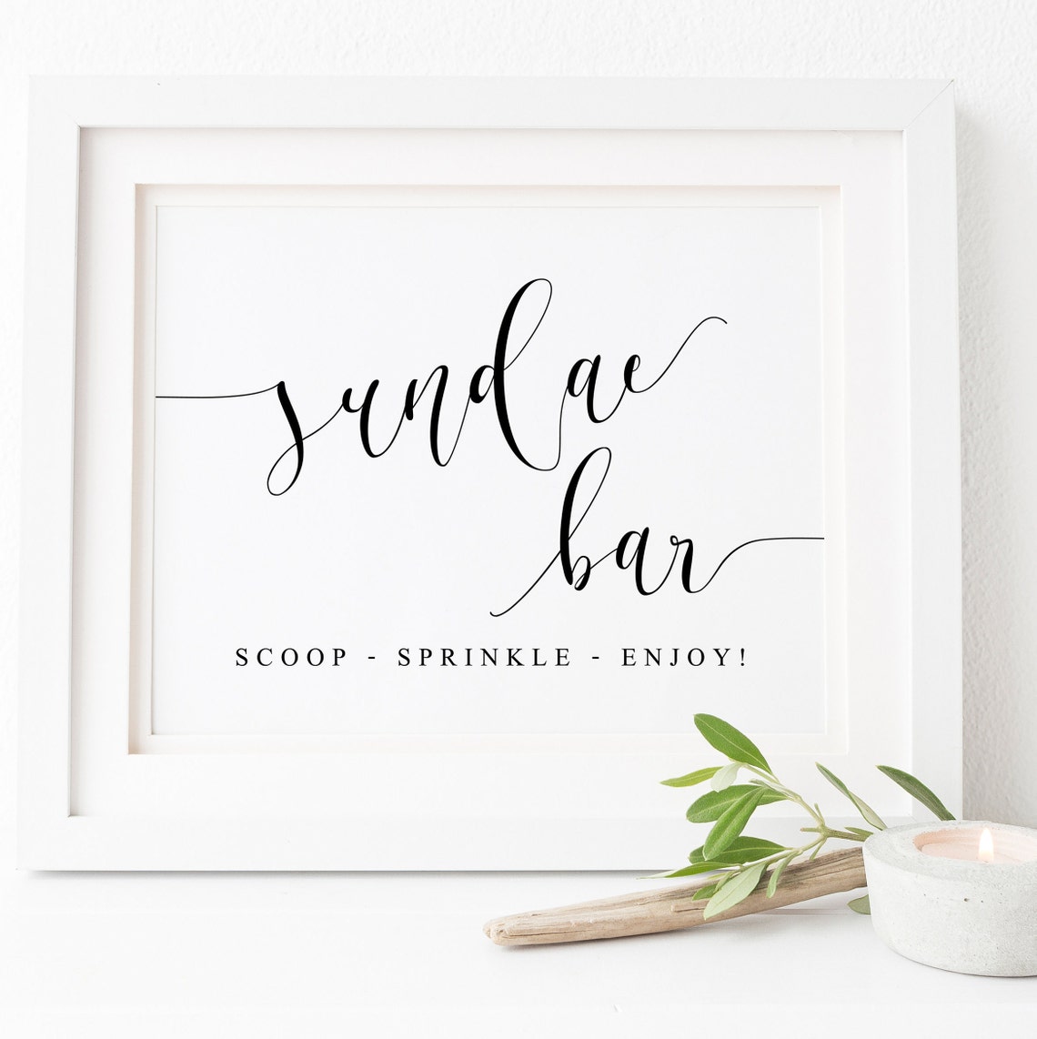 Sundae Bar Sign Ice Cream Bar Sign Dessert Bar Sign Ice Cream Sign Dessert Table Sign Party Sign Ice Cream Sign Wedding Sign Signs