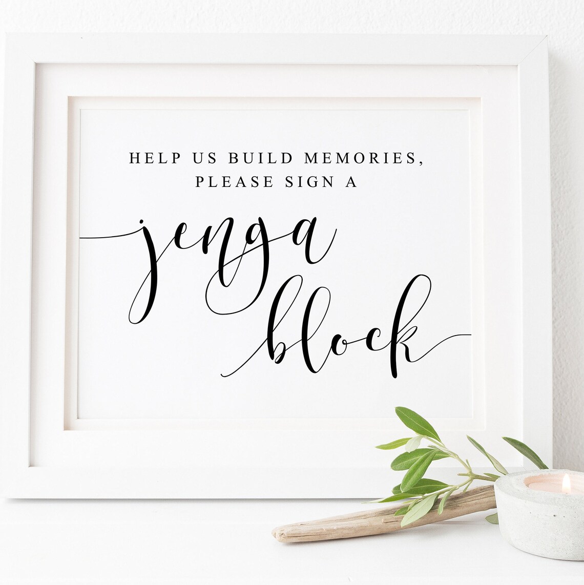 Jenga Guestbook Sign, Wedding Memory Keepsake