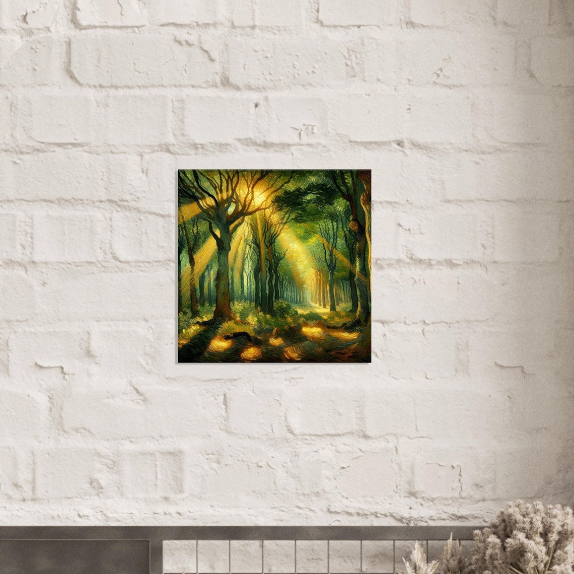 Van Gogh Style Luminous Canopy Oil Painting Print Impressionism Living Roombedroom Wall Prints Housewarming Gift - Image 2