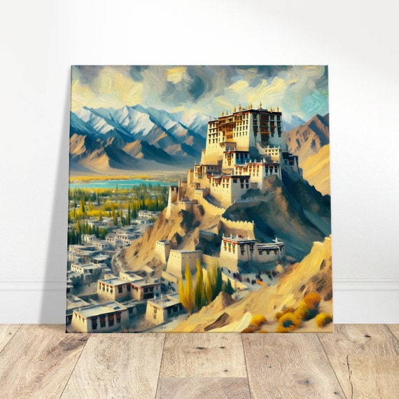 Leh Palace Majesty Oil Painting Print Impressionism Living Roombedroom Wall Prints Housewarming Gift