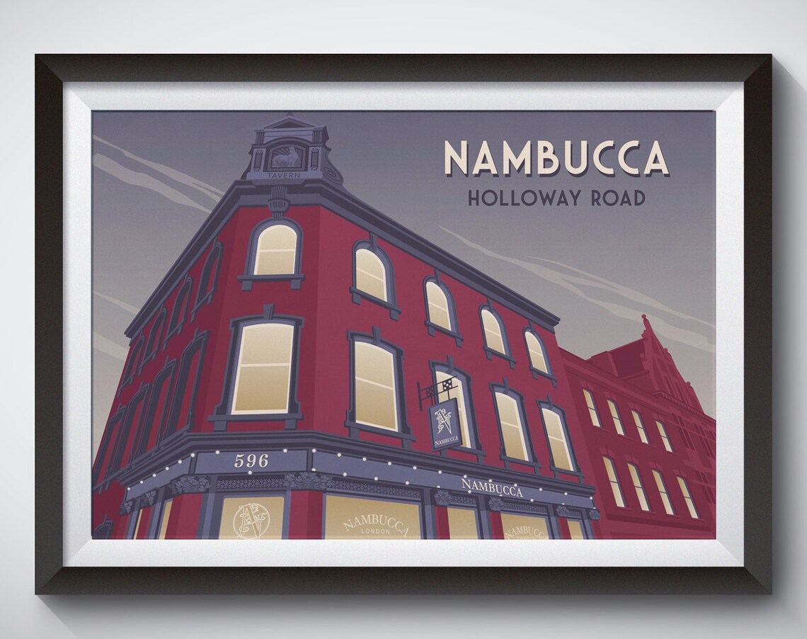 Nambucca Holloway Road Music Venue Travel Poster