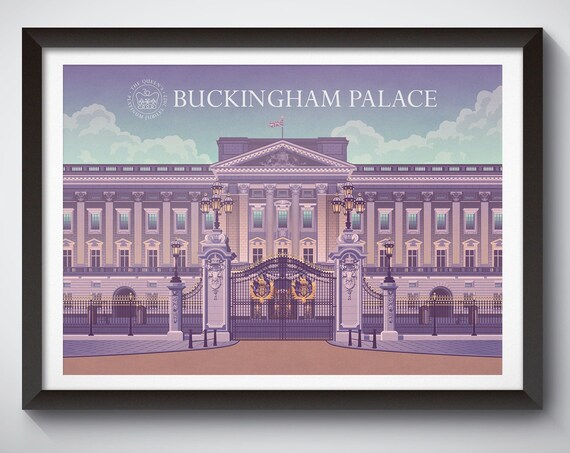 Queens Platinum Jubilee 2022 Buckingham Palace Poster