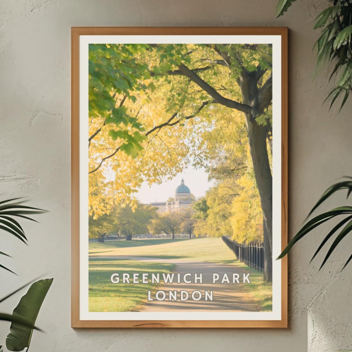 Greenwich Park London, Autumn City Park Art Print - Image 2