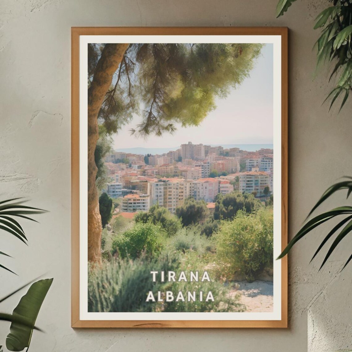 Tirana Albania Poster Balkan City Skyline Wall Art Tirana Travel Print Albanian Decor Adriatic Coastal Mediterranean Beach Home Decor - Image 2