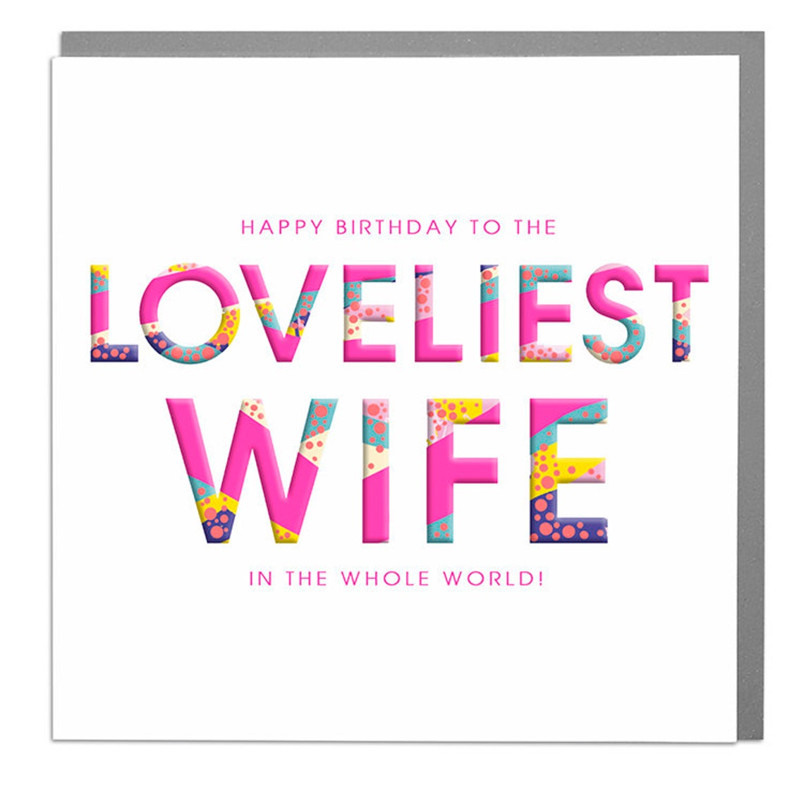 Loveliest Wife Happy Birthday Card
