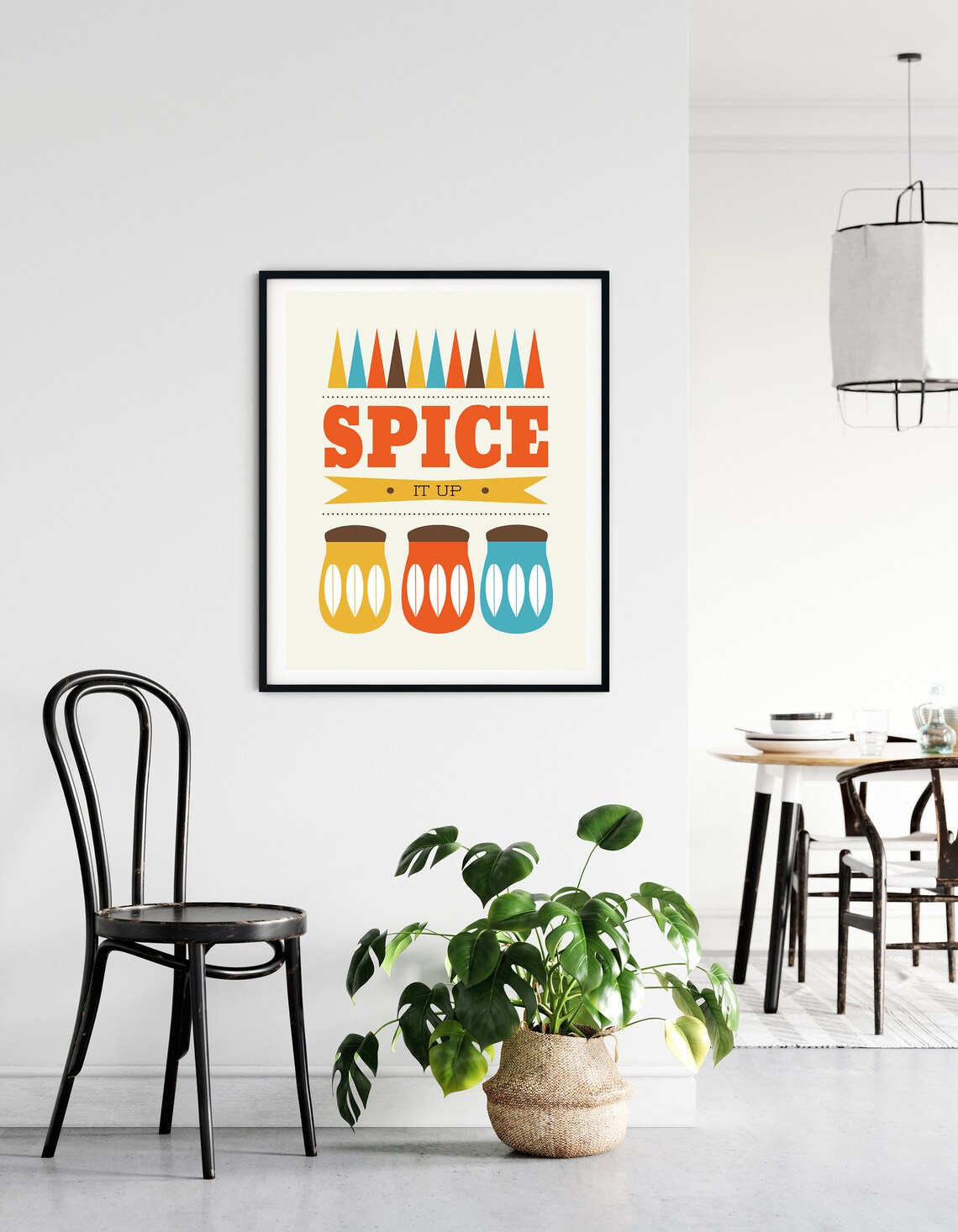 Retro Kitchen Wall Art, Mid-Century Spice Poster - Image 2