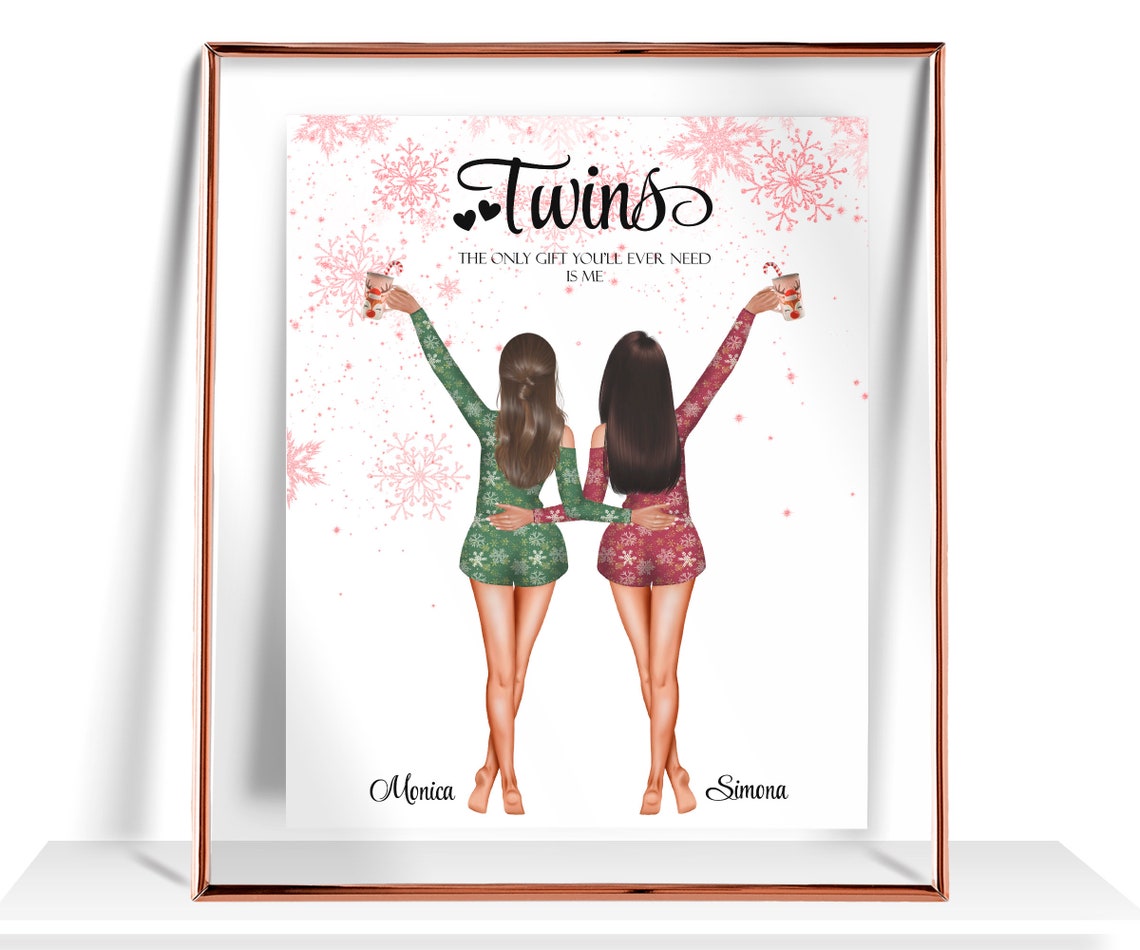 Twins the Only Gift You'll Ever Need Christmas Pajamas Print