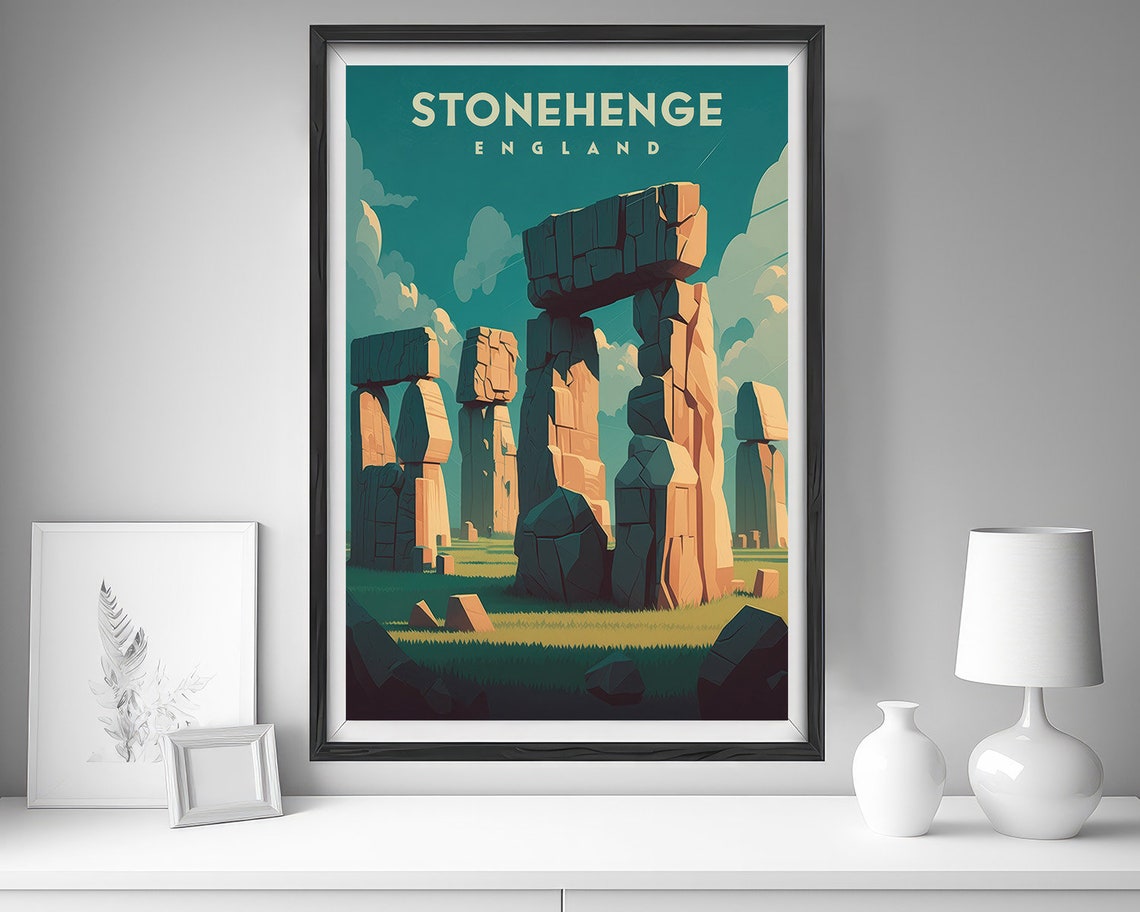 Stonehenge England Ancient Stone Circle Monument Travel Poster - Image 4