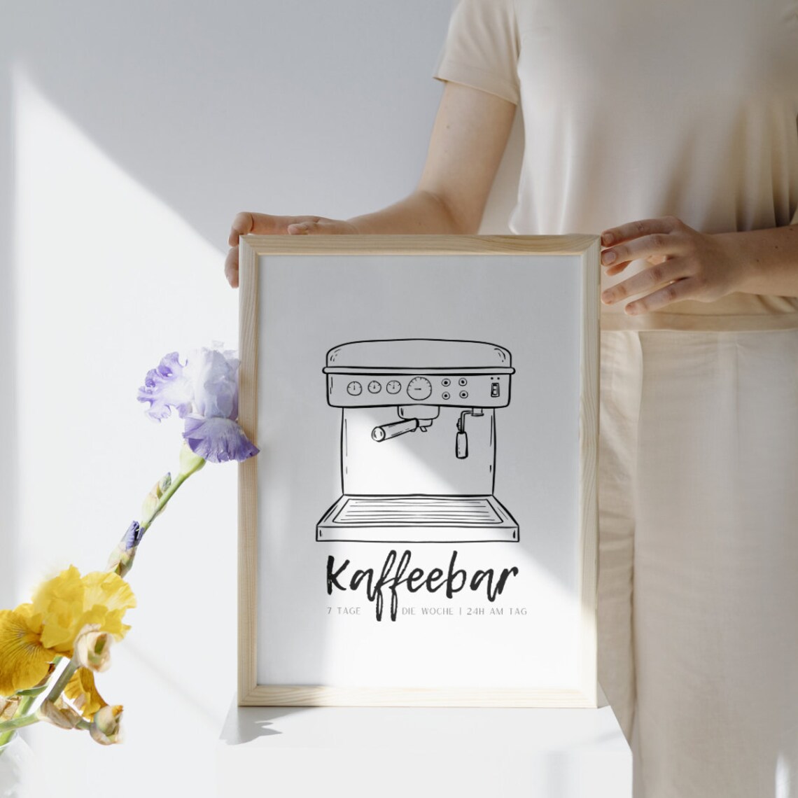 Coffee Art Kitchen Decor, Funny Foodie Poster - Image 3