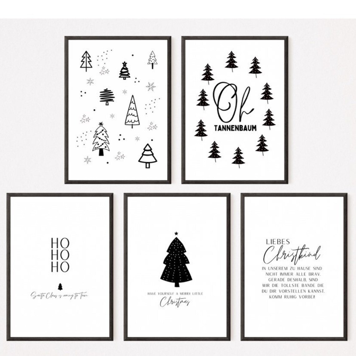 Christmas Tree Holiday Poster, Christmas Time Decor - Image 3