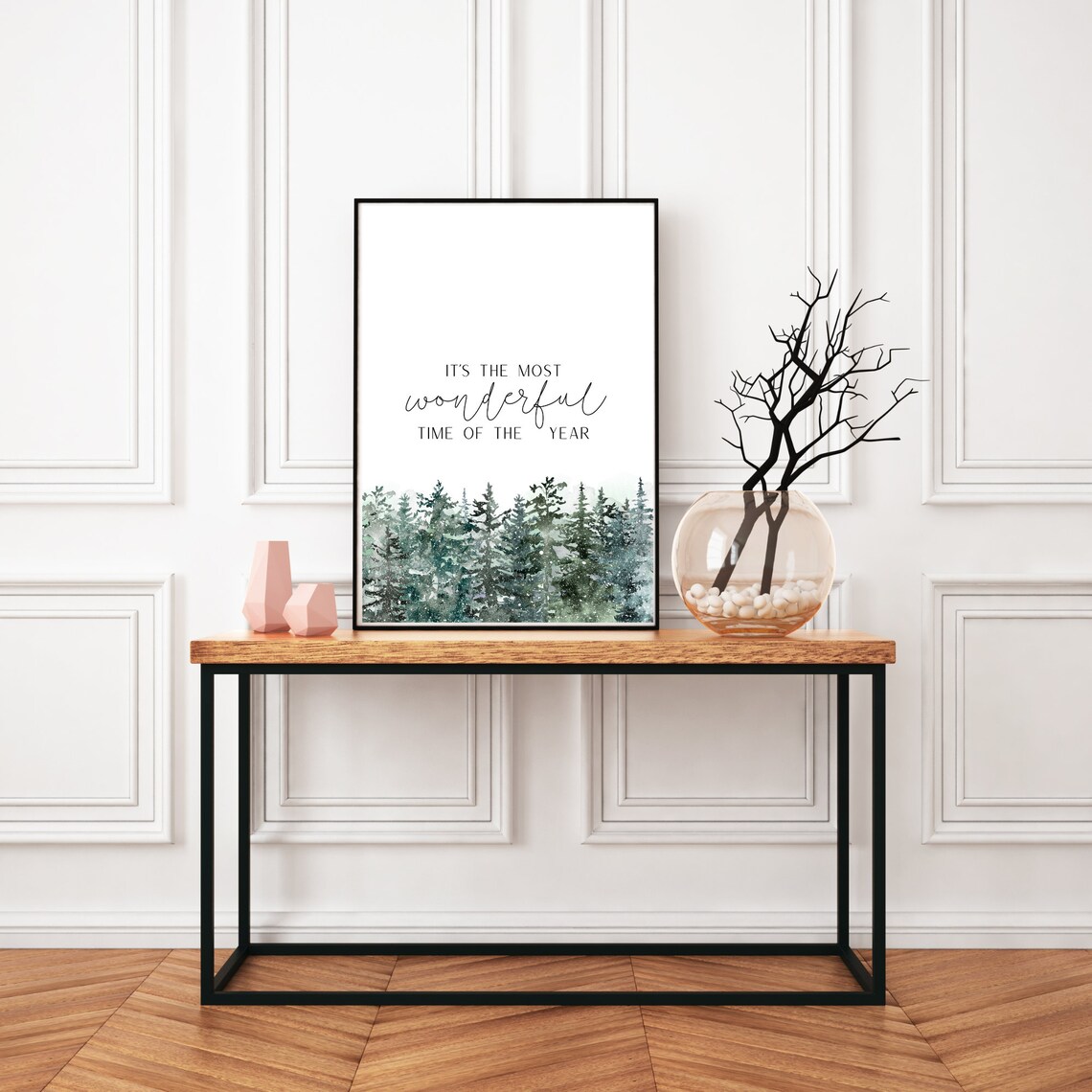 Most Wonderful Time Christmas Poster, Scandinavian Nordic - Image 4