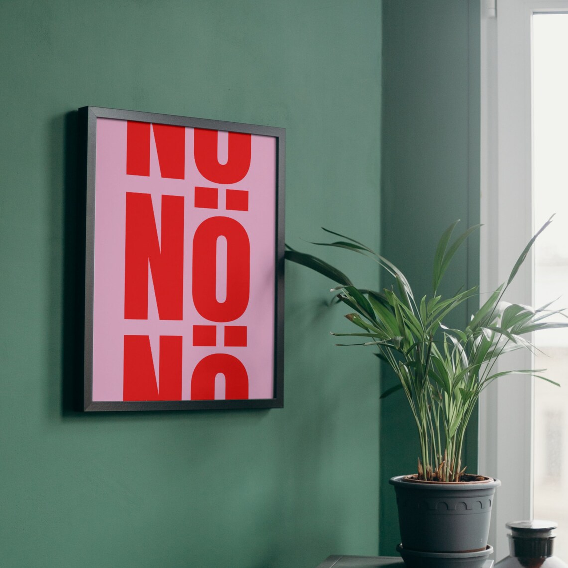 Nope Abstract Modern Poster for Home Decor - Image 3