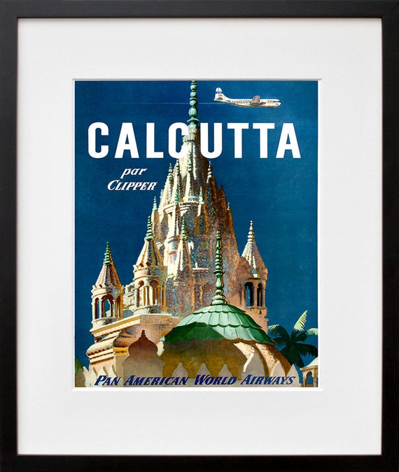 India Art Print Calcutta Travel Poster Home Decor Zt291