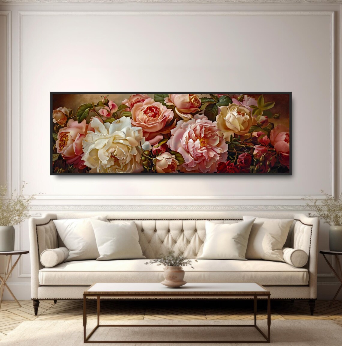Peonies Garden Vintage Classical Botanical Art Print - Image 5