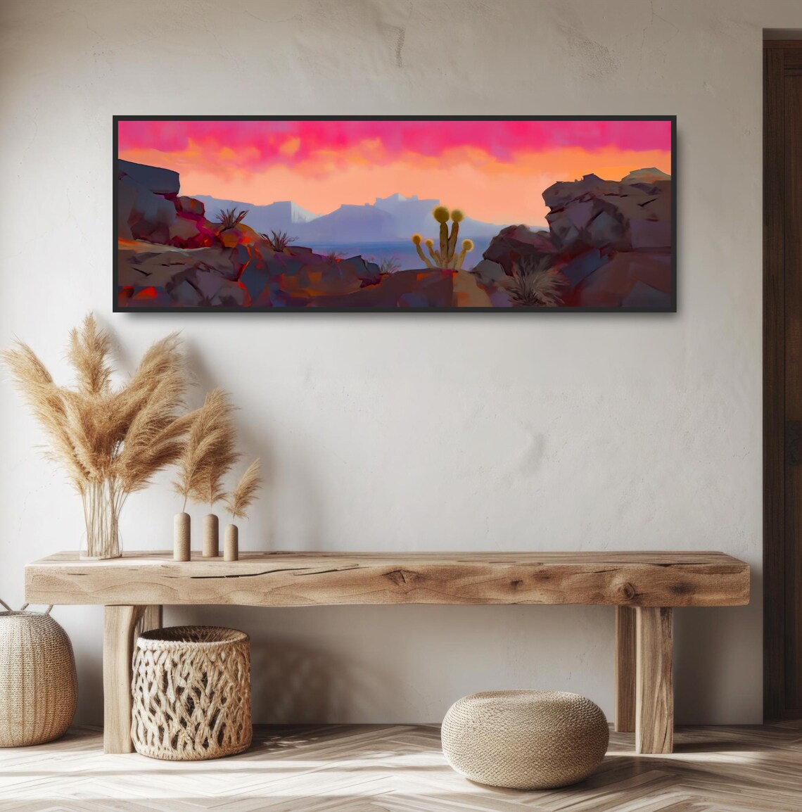 Desert Mountain Sunset, Modern Southwest Art Print - Image 2