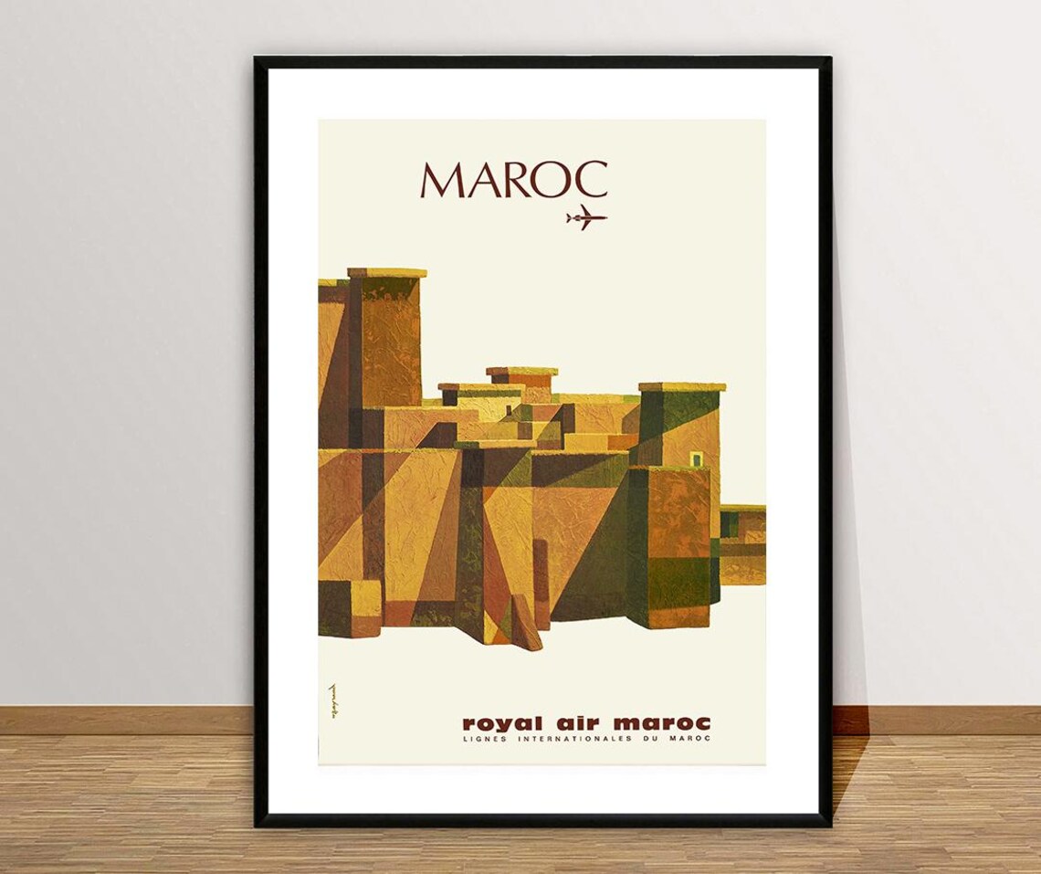 Maroc Vintage Travel Poster, Travel Art Print - Image 2
