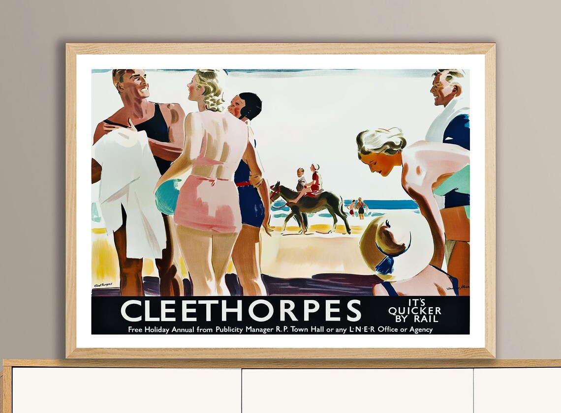 Cleethorpes England Vintage Travel Poster, Travel Poster - Image 2