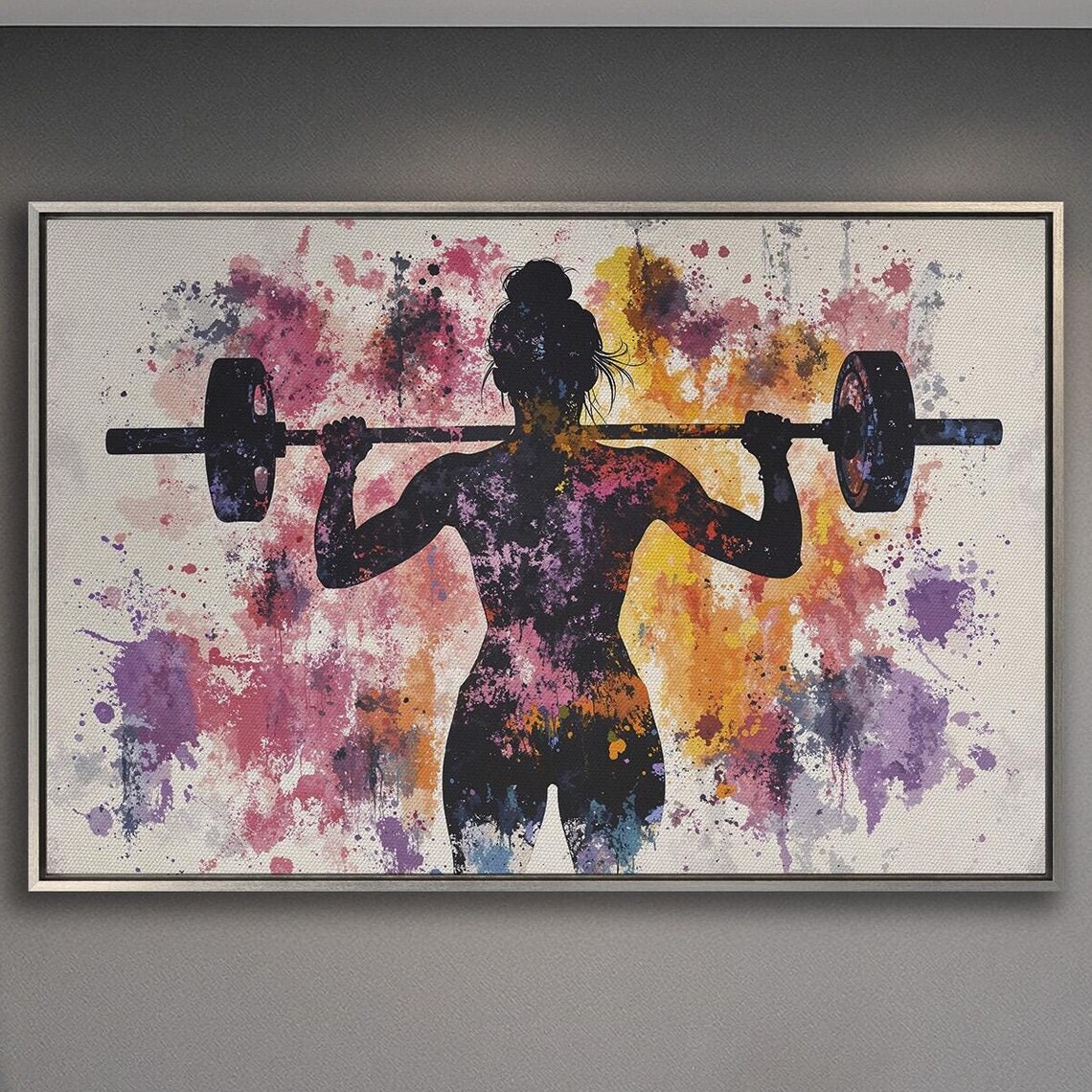 Female Fitness Workout Motivational Art Print