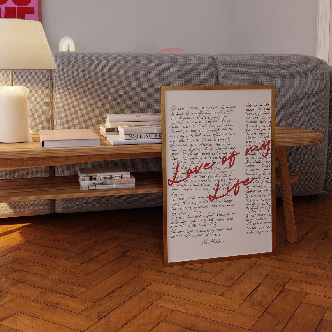 Love Poster, Retro 70s Psychedelic Valentine Art Print - Image 2