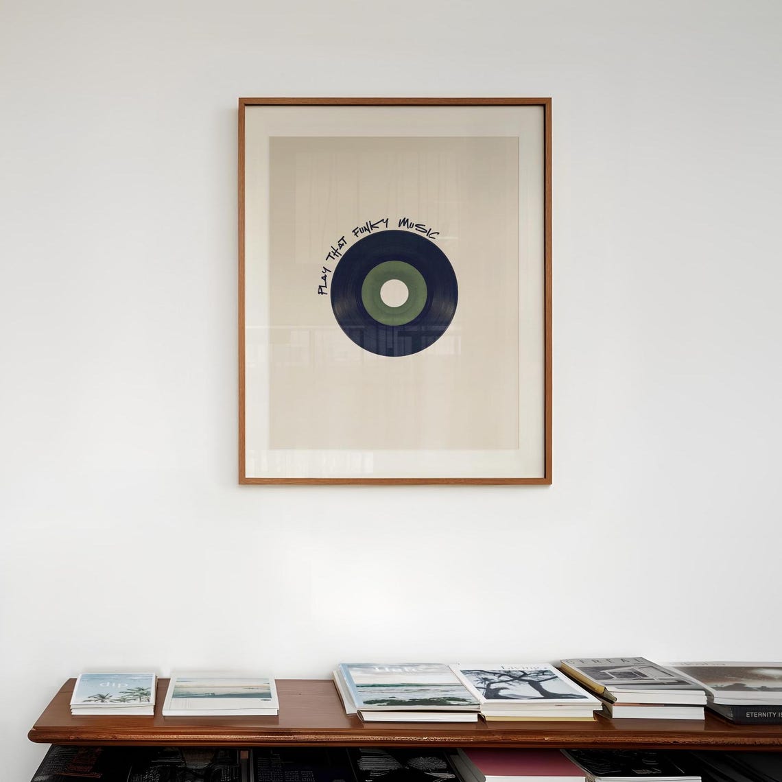 Play That Funky Music Minimalist Vinyl Record Music Art Poster