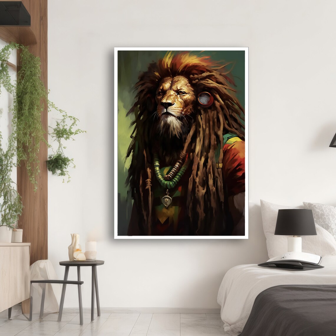 Regal Lion With Dreadlocks, Animal Enthusiast Gift - Image 2
