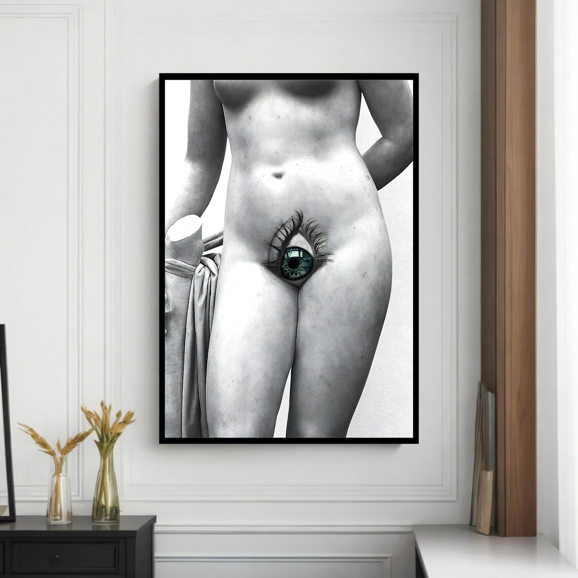 Surreal Nude With Eye, Erotic Figure Art - Image 4