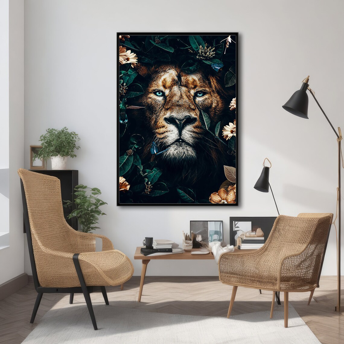 Majestic Lion In Nature, Animal Art Gift - Image 4