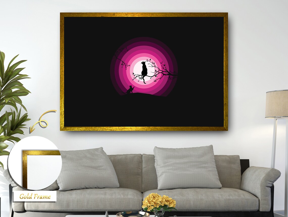 Ethereal Night Silhouette Moon Bird, Poetic Gradient - Image 4