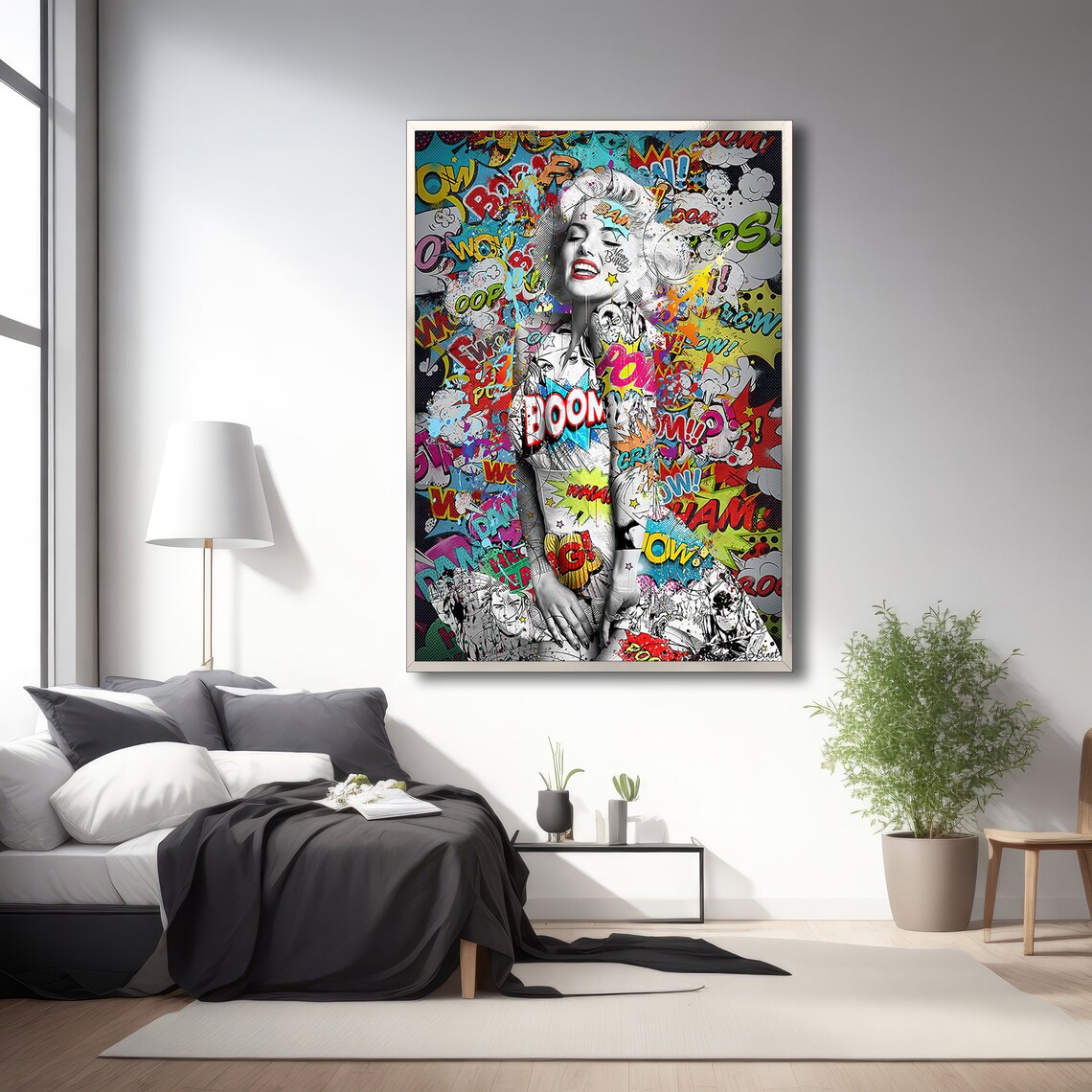 Graffiti Art Pop Art Collage, Urban Decor Gift - Image 3