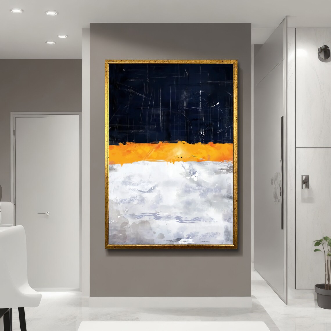 Modern Abstract Painting, Bold Color Blocks - Image 5