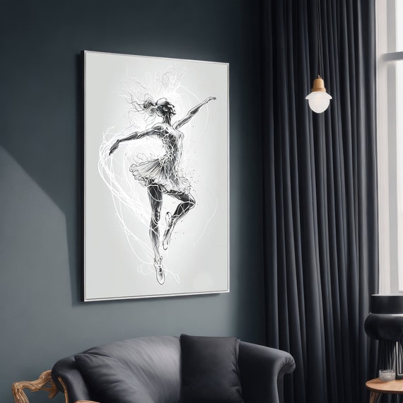 Abstract Ballet Dancer, Modern Dance Art